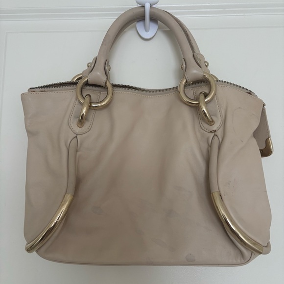 Bally Cream Handbag with Gold Accents - Picture 6 of 6